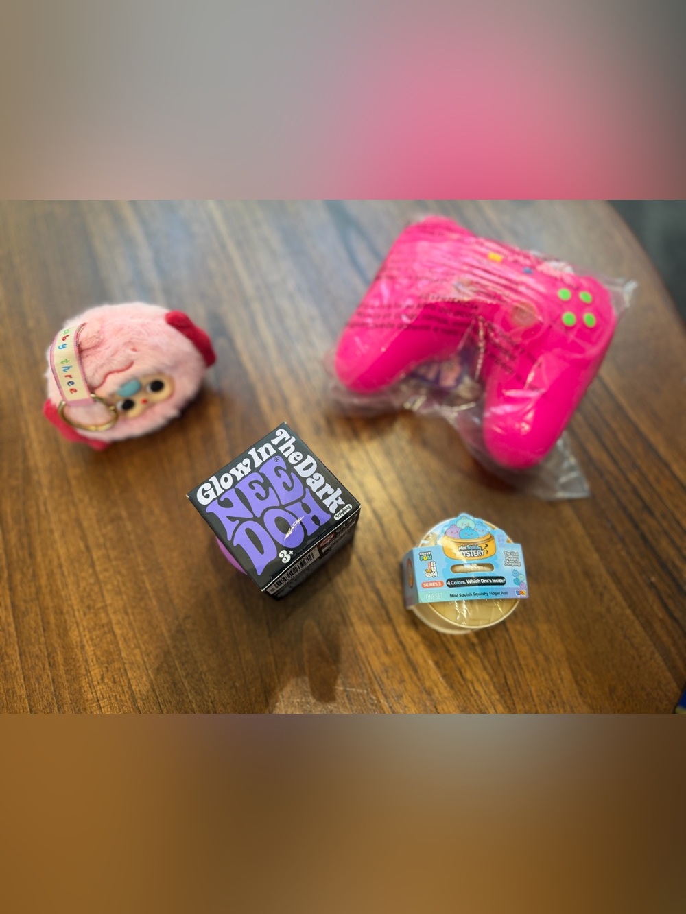 Kids Pink Game Controller Toy - Plush & Surprise Pack